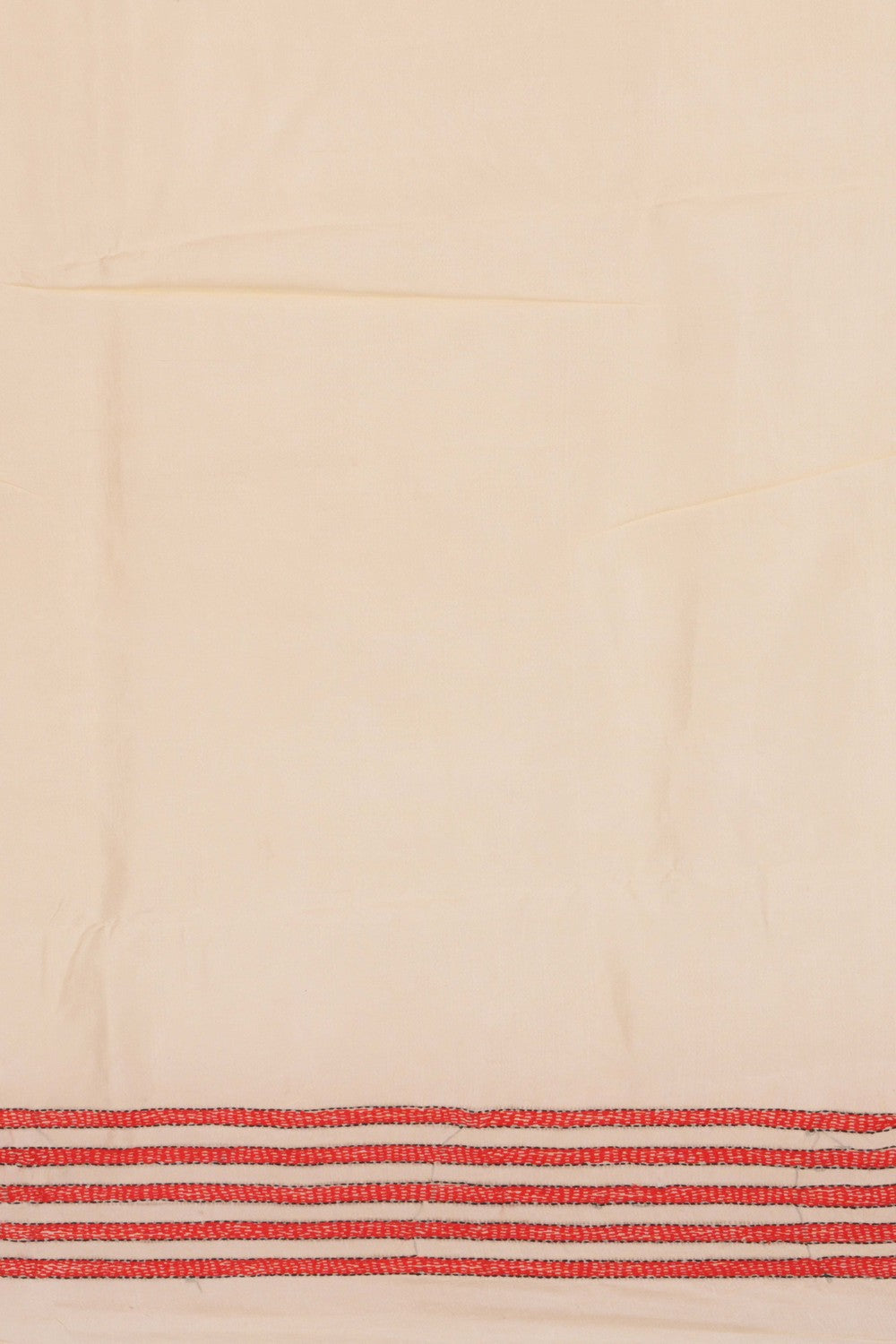 Image of Tussar Silk Kantha Stitch Saree